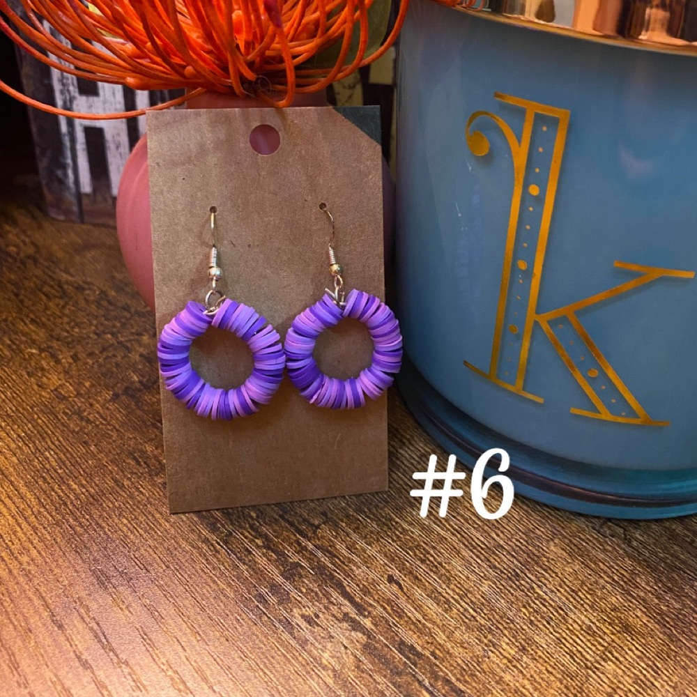 Colorful Hoop Earrings - Picture 6 of 15